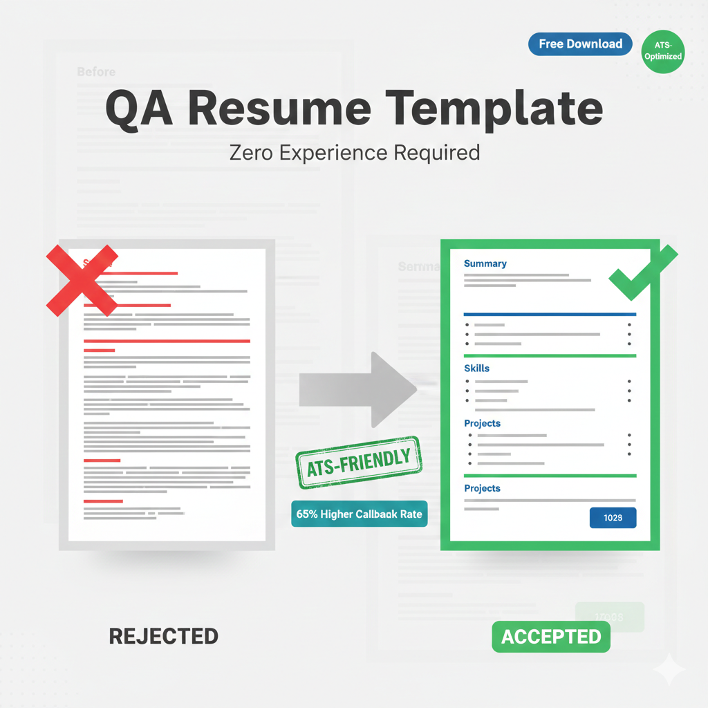 How to Write a QA Resume With Zero Experience (Template + Real Examples)